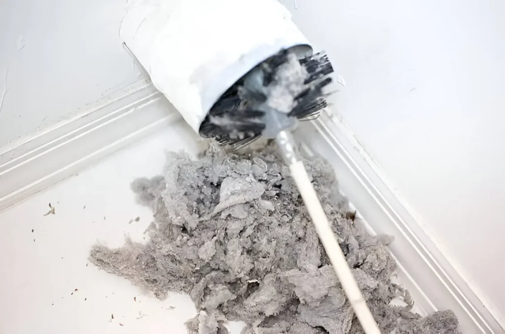 Technician performing Dryer Vent Cleaning in Oak Park to improve airflow and safety
